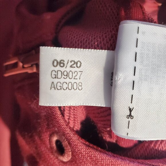 Adidas Hoodie Blue/Burgundy GD9027 Size M women's - Picture 14 of 16